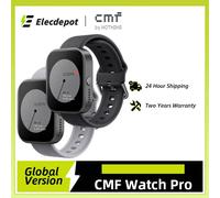 Global Version Smartwatch CMF Watch Pro 1.96» AMOLED Bluetooth 5.3 BT Calls with AI Noise Reduction GPS CMF BY nothing watch Pro Light Grey Standard