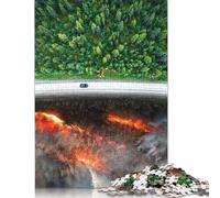 Global Warming Puzzle Imposible,desafío para Adultos Entretenimiento Creativo 1000 Piezas Obra De Arte De Juego De para Adultos Y Niños Mayores De 12 Años 500pcs (52x38cm)