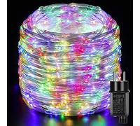 GlobaLink Tubo LED Navidad Exterior 1000LEDs 50M, Manguera de Luces IP65 Impermeable, 8 Modos para Decoración Navidad, Jardín, Terraza, Casa - 4 Colores