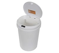 Globalmix Papelera Cubo com Sensor recargable - 12 Litros - apertura y cierre automáticos - tapa desmontable - anillo de sujeción para bolsas de basura