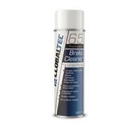 Globaltec Professional Limpia Frenos Spray 500 ml - Limpiador de Frenos Desengrasante Mecánico, Secado Instantáneo sin Residuos, Válvula Alta Presión, para Frenos, Embragues y Cadenas de Moto