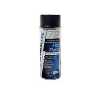GLOBALTEC PROFESSIONAL Pintura Anticalórica Negra 400ml - Resistente Hasta 600°C | Spray Protector para Tubos de Escape, Motores y Superficies Metálicas | Secado Rápido y Alta Adherencia