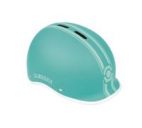 Globber Casco S/M - Casco con Luces para niños con un tamaño de Cabeza de 51 a 55cm, Verde Menta