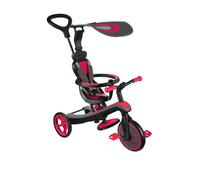 Globber - EXPLORER TRIKE 4 in 1 - Triciclo y bicicleta de equilibrio todo en uno para niños pequeños de 10m + a 5 años + , Rojo
