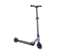 Globber Flow Element Lights - Patinete Plegable de 2 Ruedas para niños a Partir de 5 años y Adolescentes, Neocromo