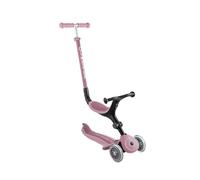 Globber GO•UP Active Eco - Patinete escalable de 3 Ruedas con Asiento, para niños de 15 Meses a 6 años, Rosa