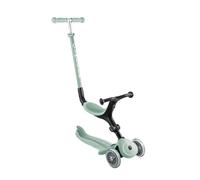 Globber GO•UP Active Eco - Patinete escalable de 3 Ruedas con Asiento, para niños de 15 Meses a 6 años, Verde