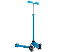 Globber - GO•UP Active Lights 360 - Patinete evolutivo de 3 Ruedas con Asiento Giratorio 360°, reposapiés y Luces LED, para niños de 15 Meses a 6 años - Azul petróleo