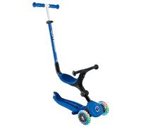 Globber GO UP Active Luces - Patinete evolutivo de 3 Ruedas con Luces para niños de 15 Meses a 9 años, Azul Marino