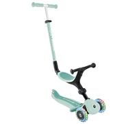 Globber GO UP Active Luces, Patinete evolutivo de 3 Ruedas con Luces para niños de 15 Meses a 9 años, Verde Menta