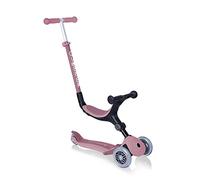 Globber Go Up Plegable Plus ECOlogic - Patinete plegable de 3 ruedas y paseo - 15 meses a 7 años, patinete para niños y niñas con asiento extraíble - 2 años de garantía (bayas)