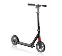 Globber - NL 205 - Patinete plegable de 2 ruedas con suspensión para niños de 8 años + , Negro - Gris