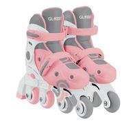 Globber Patines en Línea 2 en 1 - Patines en línea niños pequeños de más de 3 años y Mayores de más de 5 años, Talla 30-33, Rosa Pastel