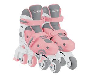 Globber Patines en Línea 2 en 1 - Patines en línea niños pequeños de más de 3 años y Mayores de más de 5 años, Talla 26-29, Rosa Pastel