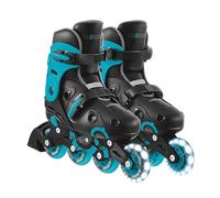 Globber - Patines GO•Skates - Patines escalables y Ajustables - Talla M/L de 34 a 37, Negro y Azul
