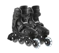 Globber - Patines GO•Skates - Patines escalables y Ajustables - Talla M/L de 34 a 37, Negro y Gris