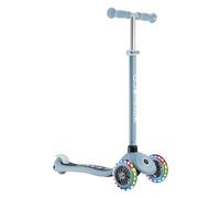 Globber Primo Lights - Patinete de 3 Ruedas para niños de 3 a 7 años, Color Azul Pastel