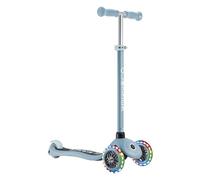 Globber Primo Lights - Patinete de 3 Ruedas para niños de 3 a 7 años, Color Azul Pastel