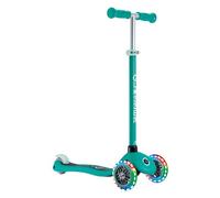 Globber Primo Lights - Patinete de 3 Ruedas para niños de 3 a 7 años, Color Verde