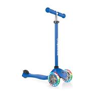 Globber - PRIMO LIGHTS - Patinete iluminado de 3 ruedas para niños de 3 a 7 años + , Azul marino