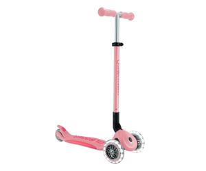 Globber Primo Plegable Plus Lights Pastel Rosa