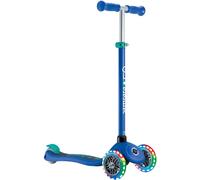 Globber Primo V2 - Patinete con Luces y Cinta Adhesiva, Color Azul Marino/Verde Esmeralda