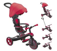 Globber - Triciclo Explorer 4 en 1 - Triciclo evolutivo y draisiano para niños pequeños de 10 Meses a 5 años, Rojo