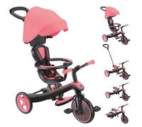 Globber - Triciclo Explorer 4 en 1 - Triciclo evolutivo y draisiano para niños pequeños de 10 Meses a 5 años - Versión 2 - Rose Pastel