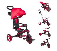 Globber Tricycle Explorer 4 en 1 - Triciclo Plegable y escalable en draisiana para niños de 10 Meses a 5 años