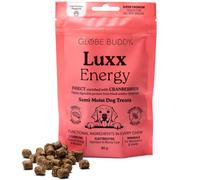 Globe Buddy Luxx Energy - Snacks de entrenamiento funcional con proteína de insectos y arándanos - aperitivos semihúmedos sin cereales para perros con L-carnitina, electrolitos y colágeno para perros