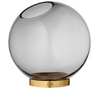 GLOBE Jarrón con Soporte Negro/ Dorado Ø21 cm