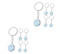 Globe Keychain llave cadena de llavero anillos de llave para artesanías llaves de dibujos animados mini globo de llavero decorativo colgante titular de llave de llave de llave de zinc aleación de zinc