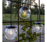 Globe - Lámpara de Techo Solar Iluminacion Exterior (3 unidades)