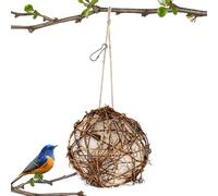 Globe - Nidos de colibrí - Material de anidación de colibríes | Casa de pájaros de globo, estación de anidación de pájaros recargable al aire libre para observar, patio, jardín, pájaros Wrens Pinzones