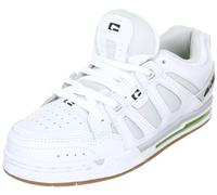 Globe Option GBOPTION - Zapatillas de Skate de Cuero Nobuck Unisex, Color Blanco, Talla 40.5