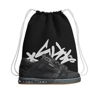 Globe Sabre Trainers - Zapatillas de skate con sombra oscura/fantasma de gimnasia - Amortiguadas y resistentes - Suela robusta - más bolsa, Negro , 40.5 EU