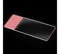 Globe Scientific Microscope Slides, 1324P, Pink Frosted, Soda Lime Glass, Ground Edges, Safety Corners, 25mm x 75mm, Pre-Cleaned, 72/Box, 1440/CS