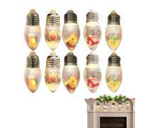 Globe String Lights Vintage Snow Globe Lights Christmas Tree Pendant Ornaments Winter Home Decor Lights Atmosphere Lanterns Decorative String Lights Holiday Lighting Decor Festive Globe Ornaments