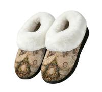 Globe Travel World Map - Pantuflas para botas para interiores y exteriores, multicolor, 45/45.5 EU