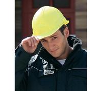 Globe Warehouse Casco de protección Amarillo de 6 Puntos según la Norma Europea EN 397