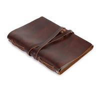 GlobeeCraft Álbum de Fotos Vintage en Cuerto - Ideal como Álbum para Fotos de Viajes, Aventuras en Pareja, Bodas, Comunión. - 60 páginas en papel negro para conservar tus recuerdos más preciados.
