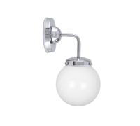 Globen Lighting - Alley Aplique de Pared IP44 Chrome/White