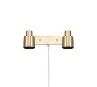 Globen Lighting - Clark 2 Aplique de Pared Brushed Brass
