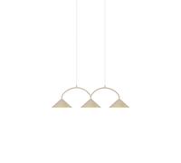 Globen Lighting Lámpara colgante Curve 3 Beige