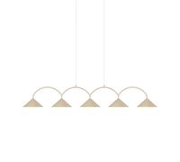 Globen Lighting Lámpara colgante Curve 5 Beige