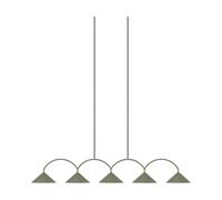 Globen Lighting Lámpara colgante Curve 5 Verde