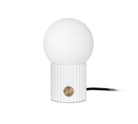 Globen Lighting Lámpara de mesa Hubble Ø15 cm blanco