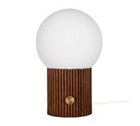 Globen Lighting Lámpara de mesa Hubble Ø22 cm nogal