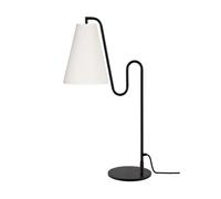 Globen Lighting Lámpara de mesa Lou Blanco bouclé-negro