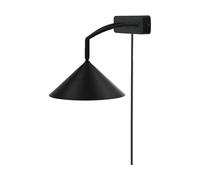 Globen Lighting Lámpara de pared Curve Negro